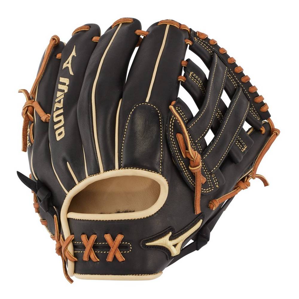 Mizuno Men's Pro Select Infield Baseball Glove 11.75" - Deep Pocket Black (312674-VDZ)